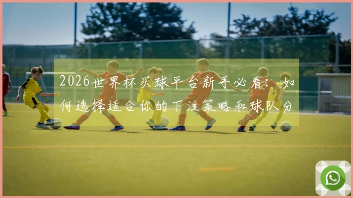 2026世界杯买球平台新手必看：如何选择适合你的下注策略和球队分析指南